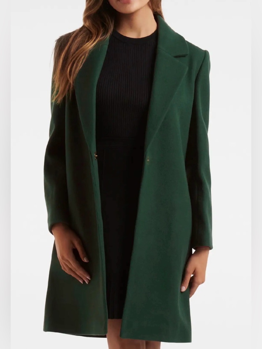 DKNY Green Coat L